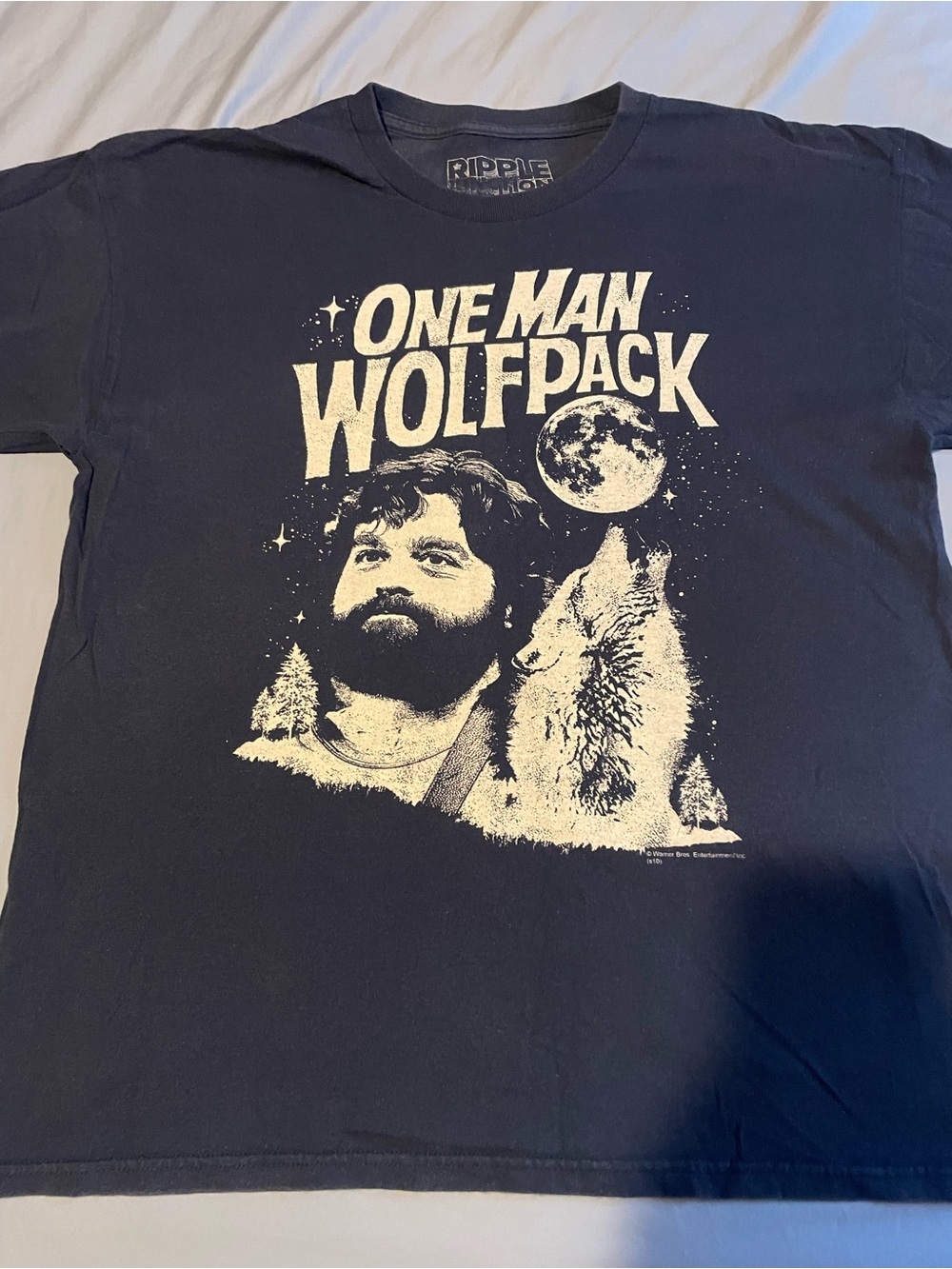 Ripple Junction One Man Wolfpack Graphic Tee - Black